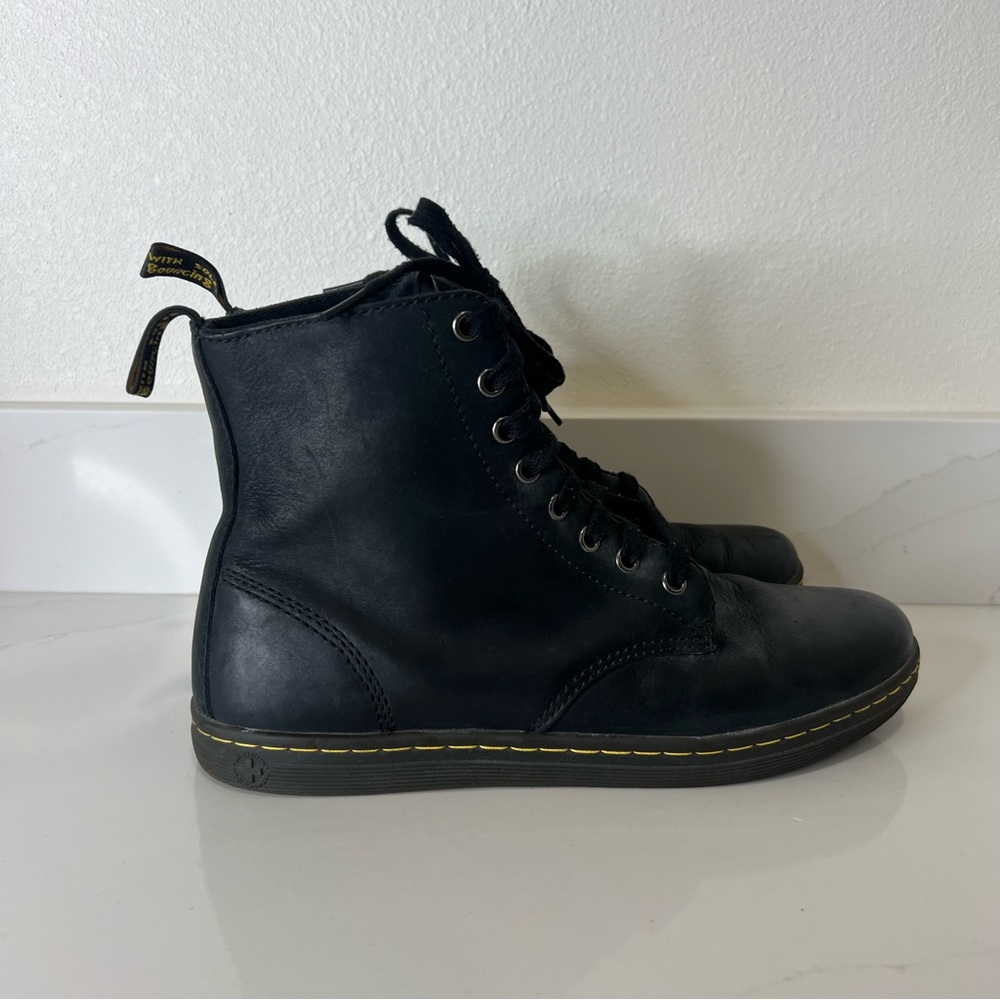 Dr. Martens Black Leather Boots - Picture 2 of 14